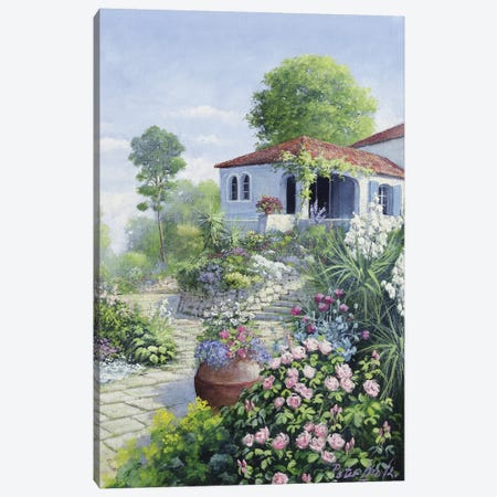 Italian Garden I Canvas Print #MTZ20} by Peter Motz Canvas Art