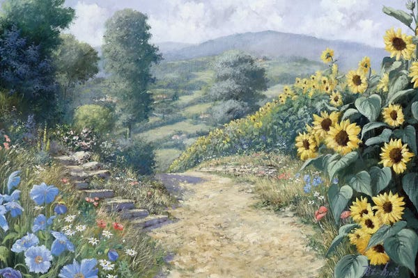 Peter Motz: Along The Sunflowers by Peter Motz