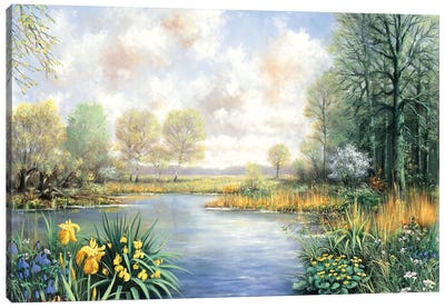Spring Time Canvas Art Print - River, Creek & Stream Art