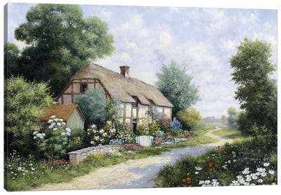 The Country House Canvas Art Print - Peter Motz