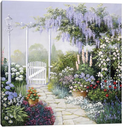 View On My Garden Canvas Art Print - Peter Motz