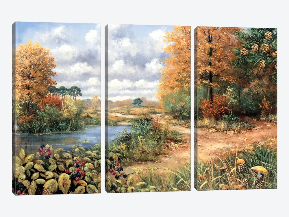 Autumn Time by Peter Motz 3-piece Art Print