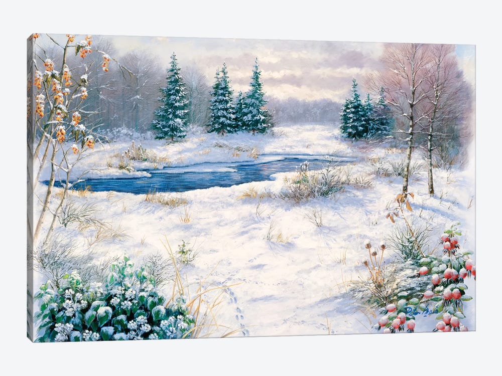 Winter Time by Peter Motz 1-piece Canvas Print