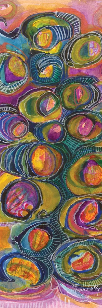 Embers Of A Dream by Maureen Claffy framed canvas print