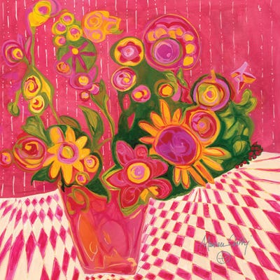 Laughter by Maureen Claffy framed canvas print