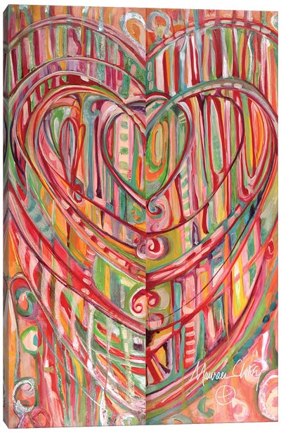 Of One Heart Canvas Art Print - Maureen Claffy