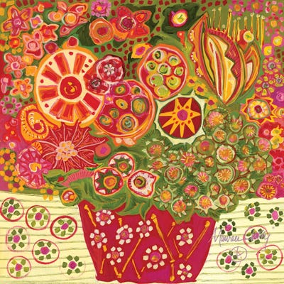 Optimistic by Maureen Claffy framed canvas print