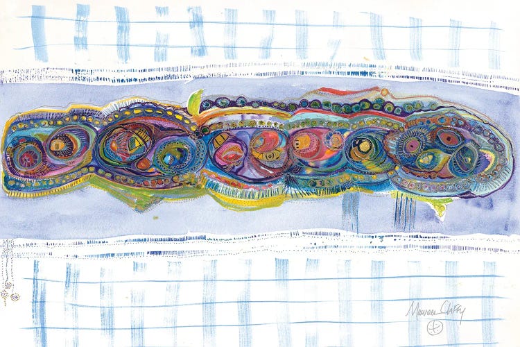 The Girl's Stitch by Maureen Claffy wall art