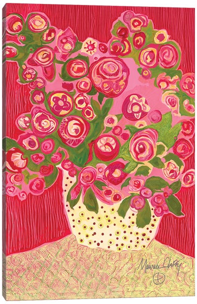 Blossom Canvas Art Print - Pottery Still Life