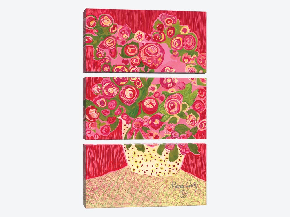 Blossom by Maureen Claffy 3-piece Canvas Art Print