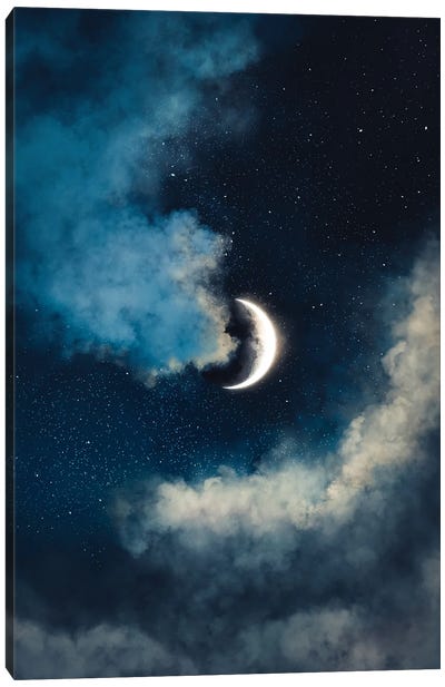 In The Cloud Eclipse Canvas Art Print - Dreamer