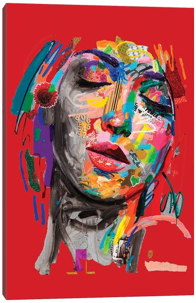 Trasporto Emozionale Rosso Scuro Canvas Art Print - Antonio Murgia