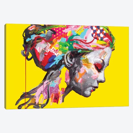 Creation Of Wealth - Yellow Canvas Print #MUG49} by Antonio Murgia Canvas Wall Art