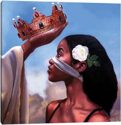 Crown Me Lord – Woman Canvas Art Print - Art Enthusiast