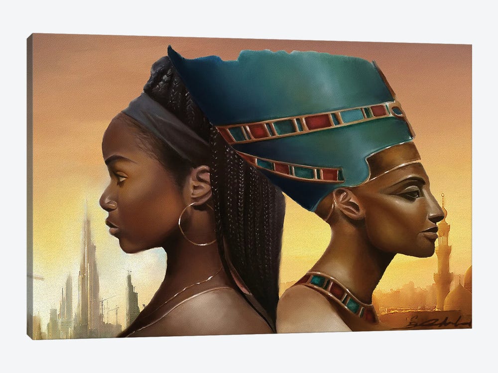 Past And Future Queens by Salaam Muhammad 1-piece Canvas Artwork
