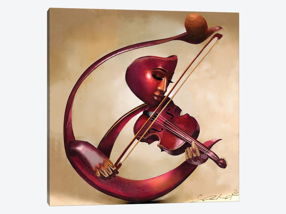 Ethereal Strings by Salaam Muhammad 1-piece Canvas Art