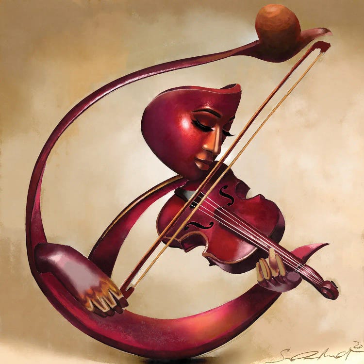 Ethereal Strings by Salaam Muhammad wall art