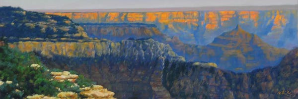 Mansung Kang: Sunset At The Canyon by Mansung Kang