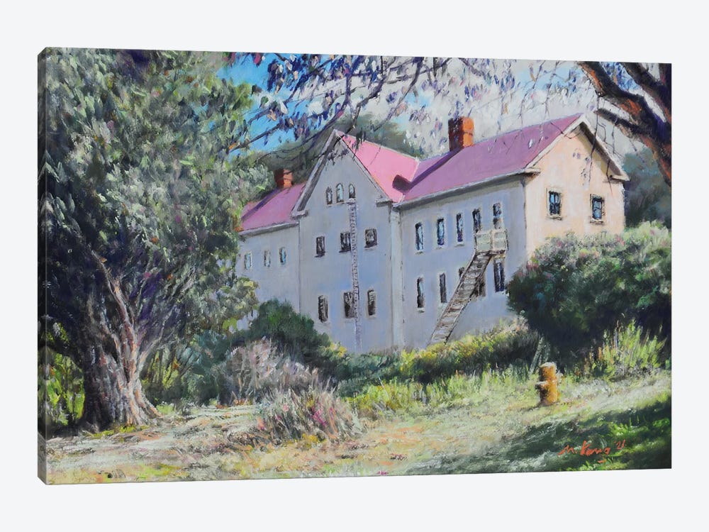 A House On The Hill by Mansung Kang 1-piece Art Print