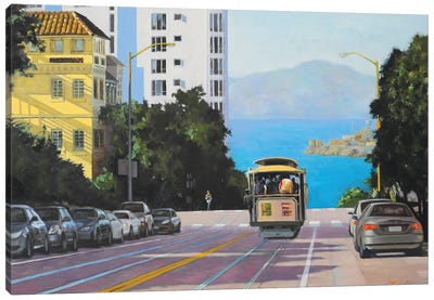 San Fran Bay Canvas Art Print - Mansung Kang
