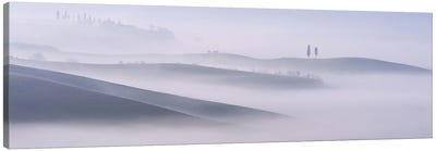 Dawn Mist In Val d'Orcia, Tuscany Canvas Art Print
