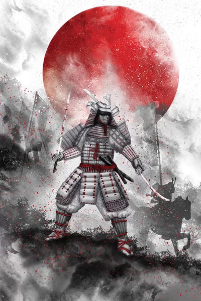 Black & White & Red: Banzai I  by Marine Loup