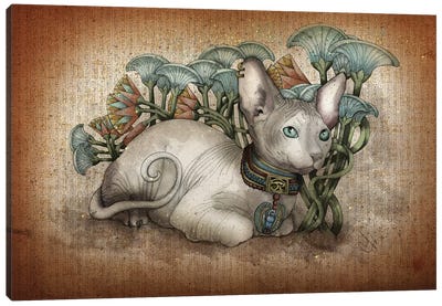 Bastet Canvas Art Print - Hairless Cat Art