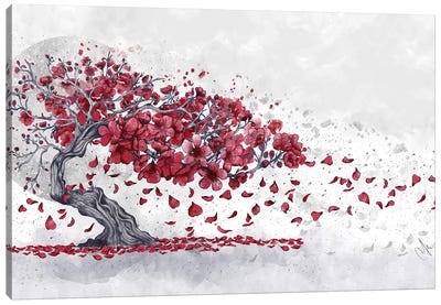 Cherry Blossom Canvas Art Print - Asian Décor