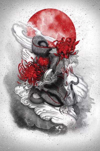 Dragon by Marine Loup framed wall art