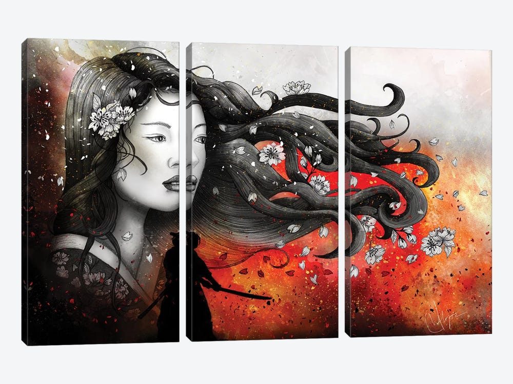 Heart And Heart - No Distance 3-piece Canvas Print