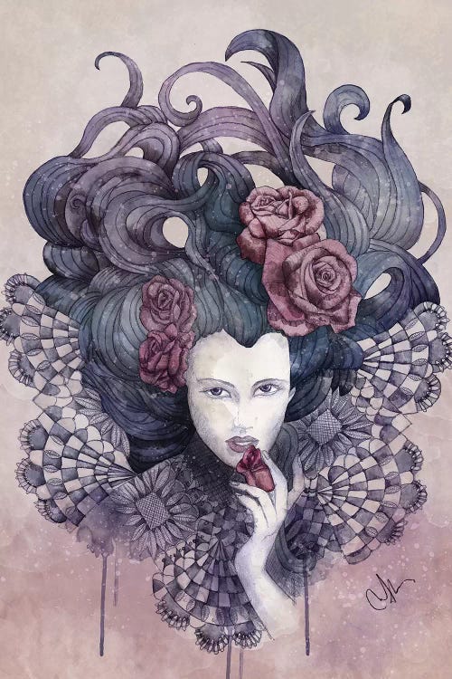 Indigo Eyes by Marine Loup wall art