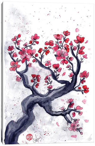 Japanese Plum (Ume) Canvas Art Print - Marine Loup