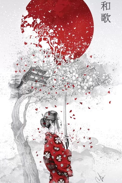 Japanese Décor: Japanese Poem by Marine Loup