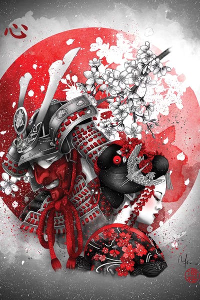 Black & White & Red: Kokoro by Marine Loup