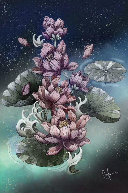 Lotus Flower by Marine Loup wall art