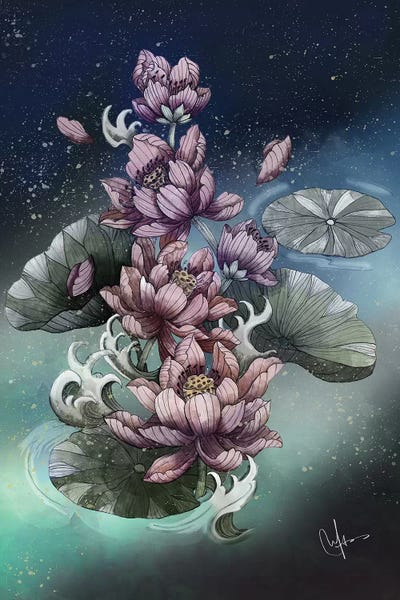 Marine Loup: Lotus Flower by Marine Loup