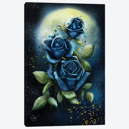 Night Roses Canvas Print #MUP53} by Marine Loup Canvas Artwork