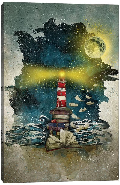The Sea Is Poetry Canvas Art Print - Marine Loup