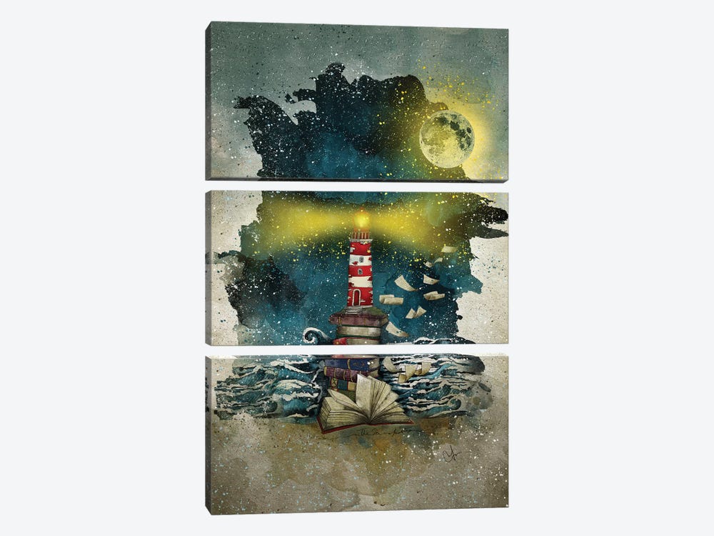 The Sea Is Poetry by Marine Loup 3-piece Art Print