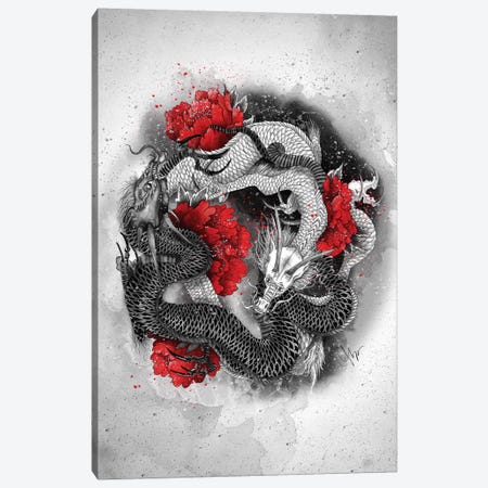 Two Dragons Canvas Print #MUP70} by Marine Loup Canvas Artwork