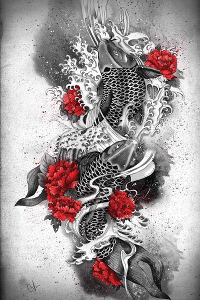 Koi: Two Kois by Marine Loup