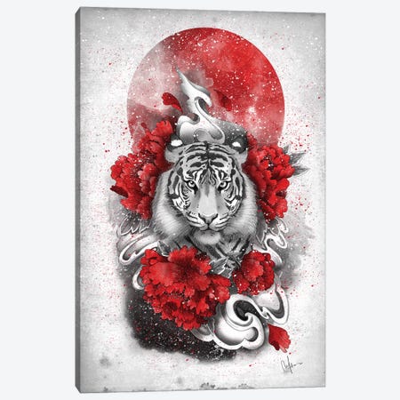 White Tiger Canvas Print #MUP74} by Marine Loup Canvas Print