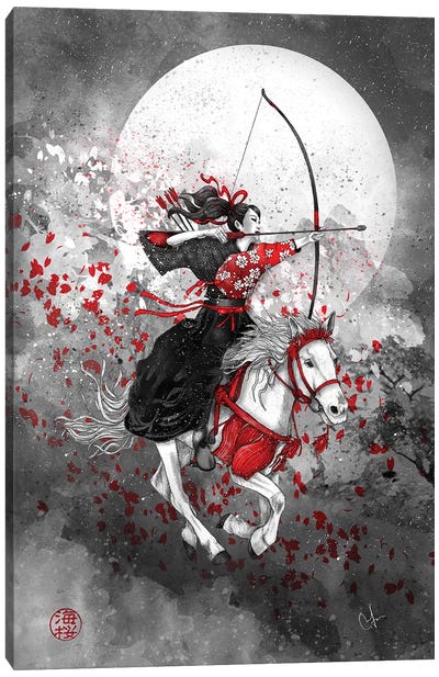 Yabusame - Horse And Rider Canvas Art Print - Marine Loup