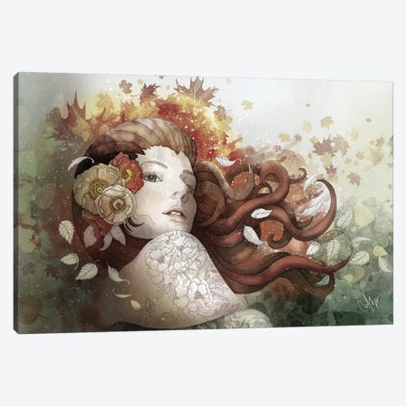Autumn Whispers Canvas Print #MUP7} by Marine Loup Canvas Art Print