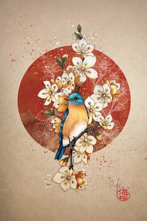 Blue Bird by Marine Loup wall art