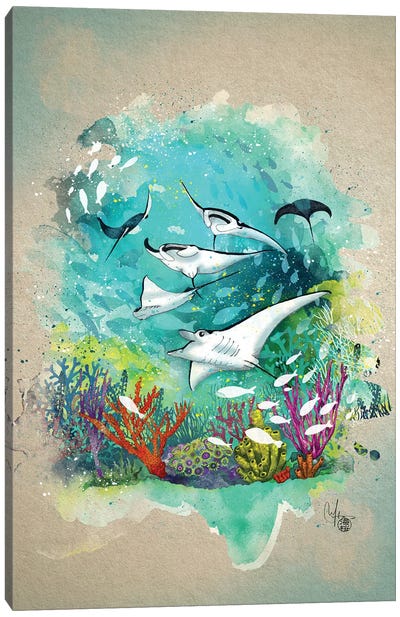 Under The Sea Canvas Art Print - Marine Loup