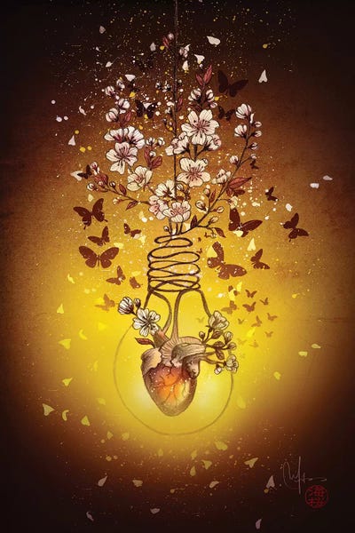 My Enlightened Heart by Marine Loup framed wall art