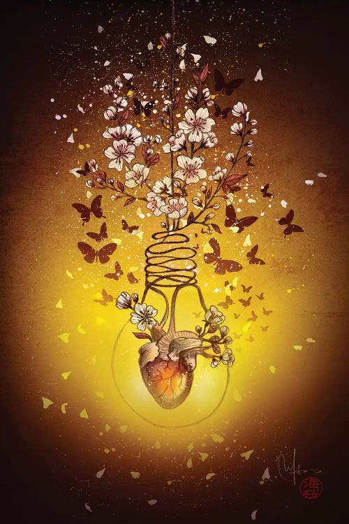 My Enlightened Heart by Marine Loup wall art