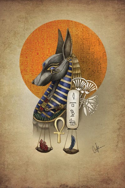 Anubis by Marine Loup framed wall art