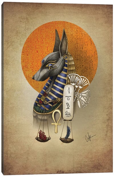 Anubis Canvas Art Print - Marine Loup